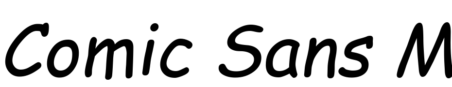 Comic Sans MS Italic Yazı tipi ücretsiz indir